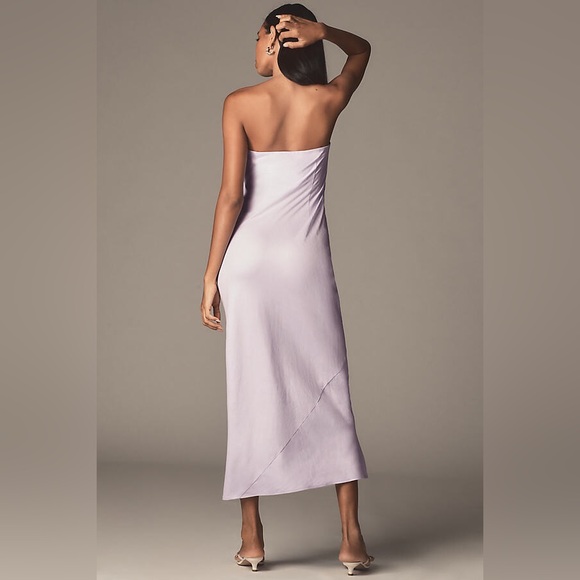 By Anthropologie The Tilda Linen Blend Slip Dress XL - Picture 3 of 4